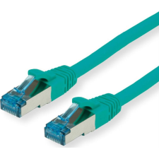 Value Patch kábel S/FTP, CAT6A, 0,5m, zöld (PK_6ASFTP005green) kábel és adapter