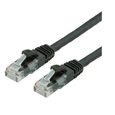 Value Patch kábel UTP CAT6a kihúzásgátló 5m fekete 21.99.1465-50 kábel és adapter