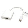 Value USB-C® / HDMI Átalakító kábel USB-C® dugó, HDMI-A alj 0.10 m Fehér 12.99.3210 4K UHD USB-C® kijelzőkábel (50830)