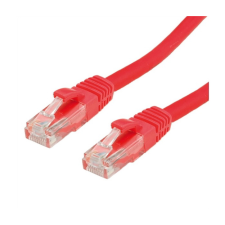 Value UTP CAT6 Patch kábel 1m - Piros kábel és adapter