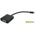 Valueline Mini DisplayPort HDMI + DisplayPort + DVI Átalakító Fekete 10cm 12.99.3150-20