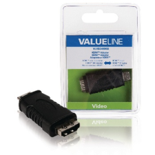 Valueline Nagy Sebességű HDMI Adapter Ethernettel HDMI mini Dugasz - HDMI Aljzat Fekete audió/videó kellék, kábel és adapter