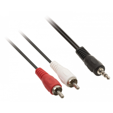 Valueline / Nedis 3.5mm Jack M - 2x RCA M Audiokábel 10m Fekete (5412810280834) kábel és adapter