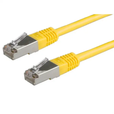 Valueline VALUE Patch Kábel S/FTP, CAT6, 0,5m, sárga kábel és adapter