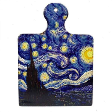 Van Gogh Csillagos éj vágódeszka formájú kerámia alátét - 19x13 cm konyhai eszköz