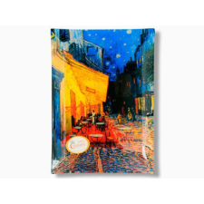 Van Gogh - Éjjeli Kávézó - Üvegtányér - 15x30cm tányér és evőeszköz