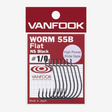  Vanfook Worm-55B Flat 2/0 offset horog 6db horog