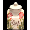 Vanilia Kerámia 43-22, Televirágos fűszertartó nagy,pipacs, választható felirat,  V.K.43-22