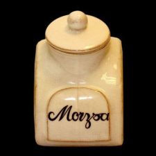 Vanilia Kerámia Nagy fűszertartó antikolt, kerámia, kézzel festett12x13,5x18cm konyhai eszköz
