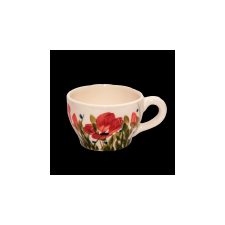 Vanilia Kerámia V.K.43-07 Tele virágos teáscsésze,pipacs,kerámia,kézzel festett-3dl bögrék, csészék