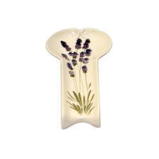 Vanilia Kerámia Violin levendulás lapos fakanáltartó,kerámia,kézzel festett-12,5x25x3cm konyhai eszköz