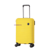  Vanille nagy méretű sárga bőrönd, 72cmx49cmx32cm-keményfalú