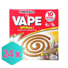  Vape szúnyogriasztó Citronella spirál 10db KARTON - 24 db tisztító- és takarítószer, higiénia