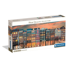 Városok Amsterdam Bright 1000 db-os panorama Compact puzzle Clementoni puzzle, kirakós