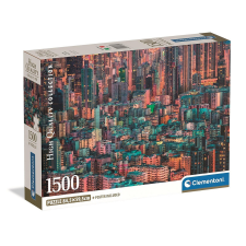 Városok Hong Kong Hive 1500 db-os Compact puzzle Clementoni puzzle, kirakós