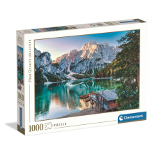 Városok Olaszország Lake Braies 1000 db-os puzzle Clementoni puzzle, kirakós