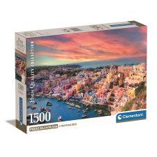 Városok Olaszország Procida Island 1500 db-os Compact puzzle Clementoni puzzle, kirakós