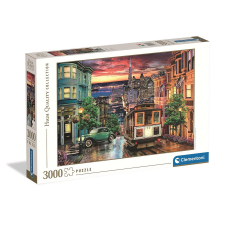 Városok San Francisco Night 3000 db-os puzzle Clementoni puzzle, kirakós