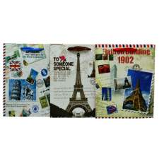  Városos ajándéktasak többféle változatban 18x23x8cm 70630 ajándéktasak