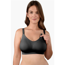 Varrat nélküli és megerősítés nélküli szoptatott melltartó - fekete - L-XL, fekete kismama melltartó