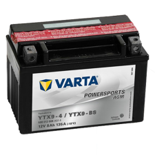 Varta - 12v 8ah - AGM motor akkumulátor - bal+ * YTX9-BS egyéb motorkerékpár alkatrész