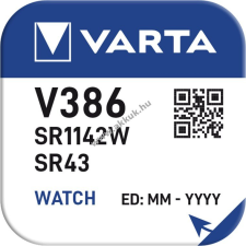 Varta 386/301/SR43 Silver Oxide óra elem 1db/csomag gombelem