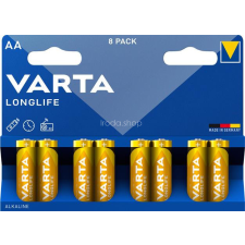Varta Elem, AA ceruza, 8 db, VARTA &quot;Longlife&quot; ceruzaelem