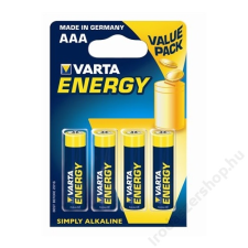 Varta Elem, AAA mikro, 4 db, VARTA Energy (VEEAAA4) ceruzaelem