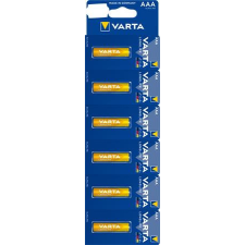 Varta Elem, AAA mikro, 6 db, egyesével téphető, VARTA &quot;Longlife Kartella&quot; ceruzaelem