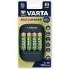 Varta Elemtöltő, AA ceruza/AAA mikro, 4x2100 mAh, VARTA"ECO"