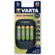 Varta Elemtöltő, AA ceruza/AAA mikro, 4x2100 mAh, VARTA"ECO" ceruzaelem