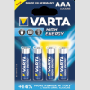 Varta High Energy alkáli mangán mikroceruza elem (4xAAA)