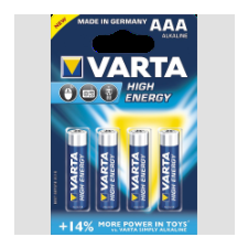 Varta High Energy alkáli mangán mikroceruza elem (4xAAA) ceruzaelem