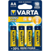 Varta Longlife alkáli elem AA/LR6 1.5 V (4db/csomag)  (4106101414) (4106101414)