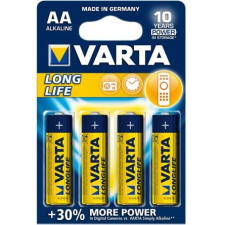 Varta Longlife alkáli elem AA/LR6 1.5 V (4db/csomag)  (4106101414) (4106101414) ceruzaelem