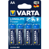 Varta Longlife Power Alkaline alkáli elem típus LR6 4db/csom.