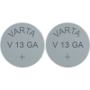 Varta LR44 gombelem, alkáli mangán, 1,5V, 125 mAh, 2 db, Varta AG13, V13GA, G13A, 13GA, PX76A, PX675A, 157, L1154 (4276101402)