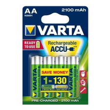 Varta Tölthető elem, AA ceruza, 4x2100 mAh, előtöltött, VARTA "Power" ceruza