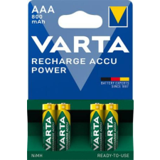 Varta Tölthető elem, AAA mikro, 4x800 mAh, előtöltött, VARTA Power (VAKU04) tölthető elem