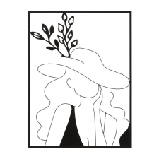  Vas fali panel elegáns -a- 60x1x80cm grafika, keretezett kép