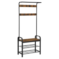Vasagle Előszobafal, Fogas cipőtárolóval 183 cm magas | VASAGLE bútor