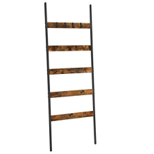 Vasagle Létra ruhaakasztó, 5 szintes, rusztikus barna 65 cm széles bútor