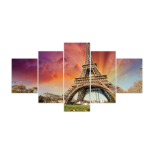  Vászon falikép szett, 5 részes, 150 X 80 cm grafika, keretezett kép