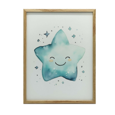 VÁSZON FESTMÉNY ÁLMOK CSILLAGJA KERET NÉLKÜL PREMIUM 70x100 CM grafika, keretezett kép