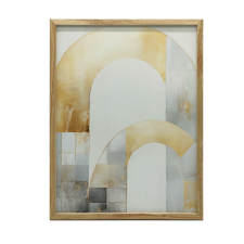 VÁSZON FESTMÉNY AZ ELEGANCE FALHOZ ART DECO ARANY EZÜST 70x100 grafika, keretezett kép