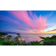  Vászon festmény, MÉDIA, Napfelkelte a sziklákról, 105 x 70 cm grafika, keretezett kép