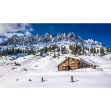  Vászon festmény, MEDIA, Téli vakáció, 105 x 70 cm grafika, keretezett kép