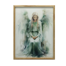  VÁSZON FESTMÉNY SMAGRALD ANGYAL FÉNY KERET NÉLKÜL 70x100 CM grafika, keretezett kép