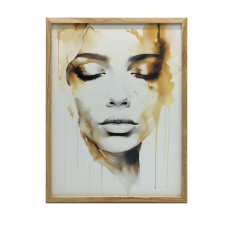 VÁSZON KÉP A FALHOZ MYSTERIOUS BEAUTY PREMIUM KERET NÉLKÜL 70x100 grafika, keretezett kép