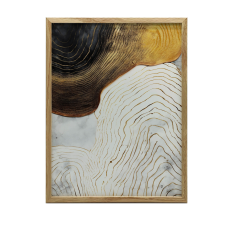  VÁSZON KÉP ARANY ELEGANCE FALHOZ KERET NÉLKÜL 70x100 CM grafika, keretezett kép
